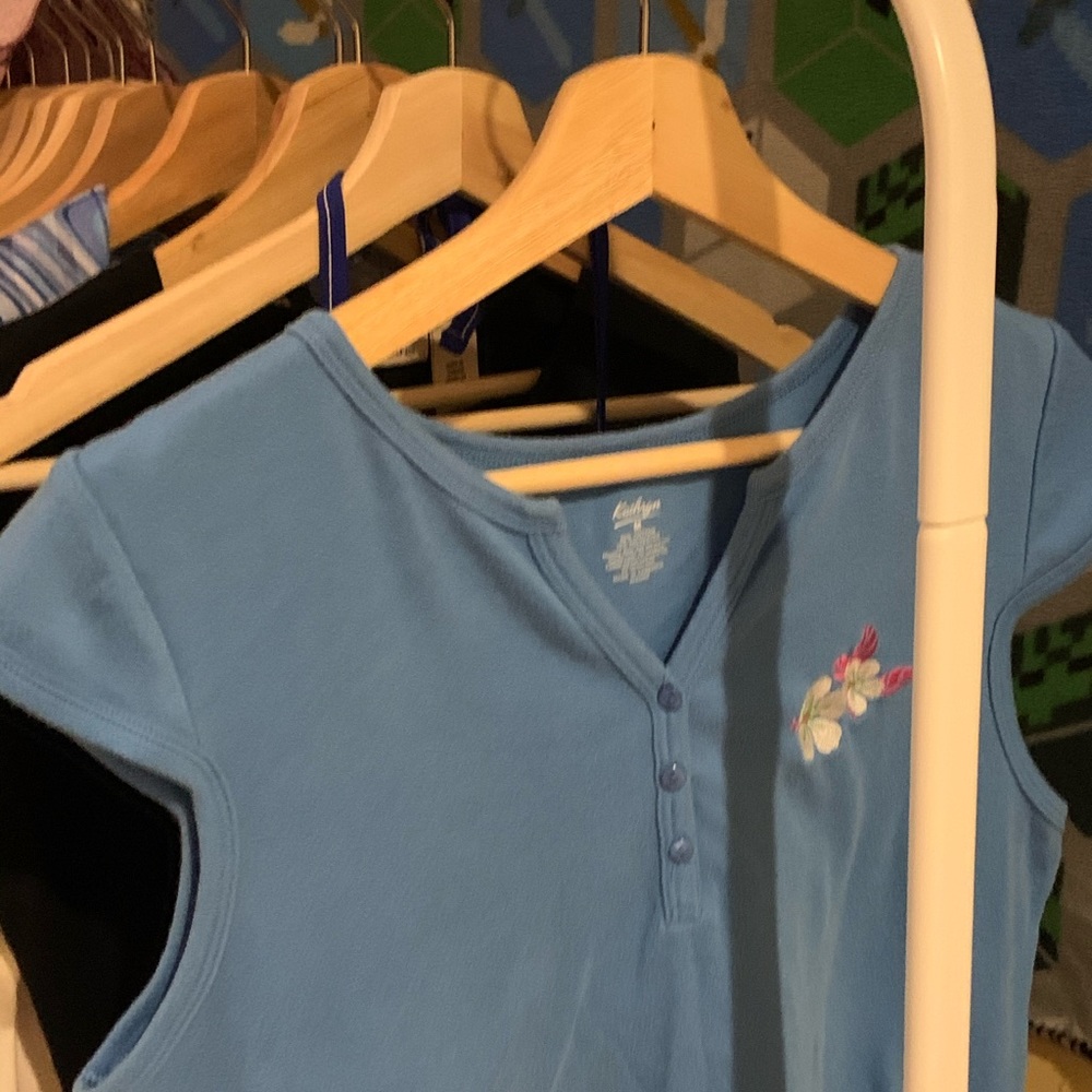 Blue baby tee - coconut girl y2k vibes medium